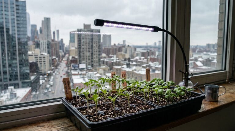 This guide covers indoor techniques, city-specific timelines, and balcony tips for beginners to beat short seasons and limited space.